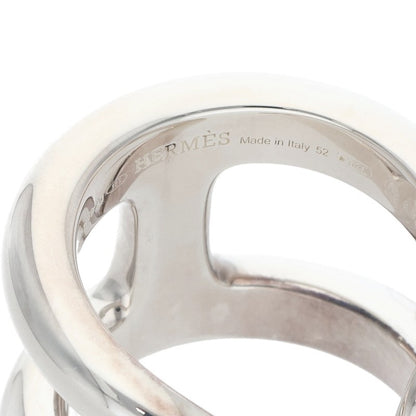 HERMES Osmose GM Silver Ring Size ONE SIZE