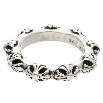 Chrome Hearts CROSS BAND Ring 925 Silver Size ONE SIZE