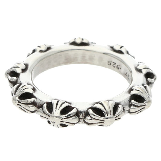 Chrome Hearts CROSS BAND Ring 925 Silver Size ONE SIZE