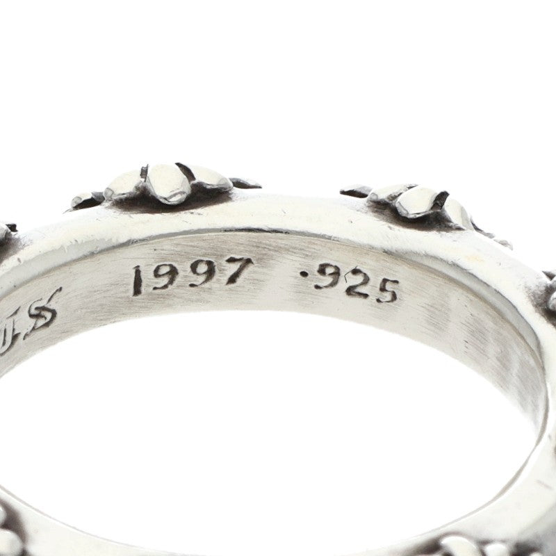 Chrome Hearts CROSS BAND Ring 925 Silver Size ONE SIZE