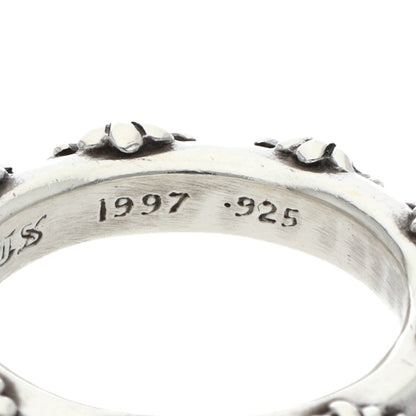 Chrome Hearts CROSS BAND Ring 925 Silver Size ONE SIZE