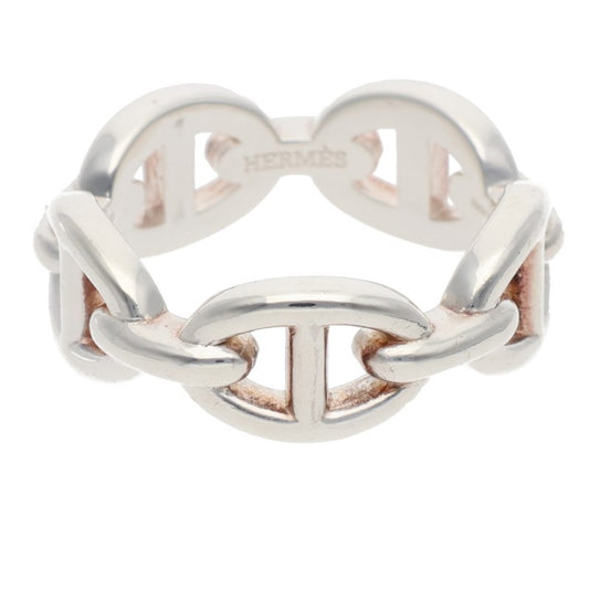 HERMES Chaine d'Ancre Enchainee PM Silver Ring Size ONE SIZE