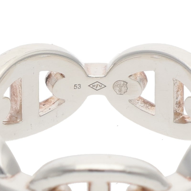 HERMES Chaine d'Ancre Enchainee PM Silver Ring Size ONE SIZE