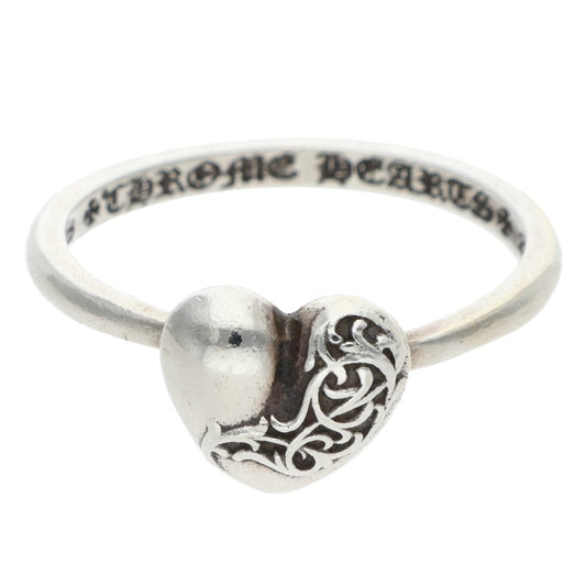 Chrome Hearts Bubblegum Heart Silver Ring Size ONE SIZE