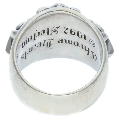 Chrome Hearts Keeper Pave Diamond Silver Ring Size ONE SIZE