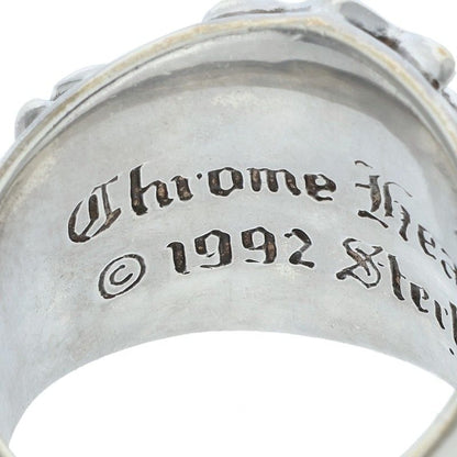 Chrome Hearts Keeper Pave Diamond Silver Ring Size ONE SIZE