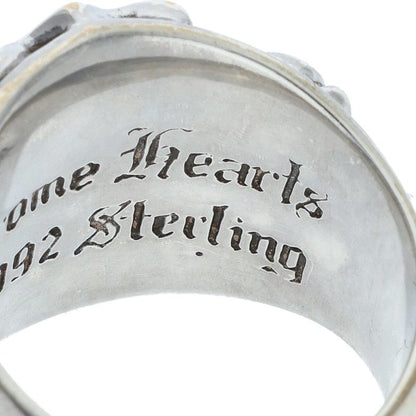 Chrome Hearts Keeper Pave Diamond Silver Ring Size ONE SIZE