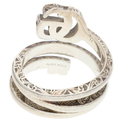 GUCCI GG Marmont Key Motif Silver Ring Size ONE SIZE