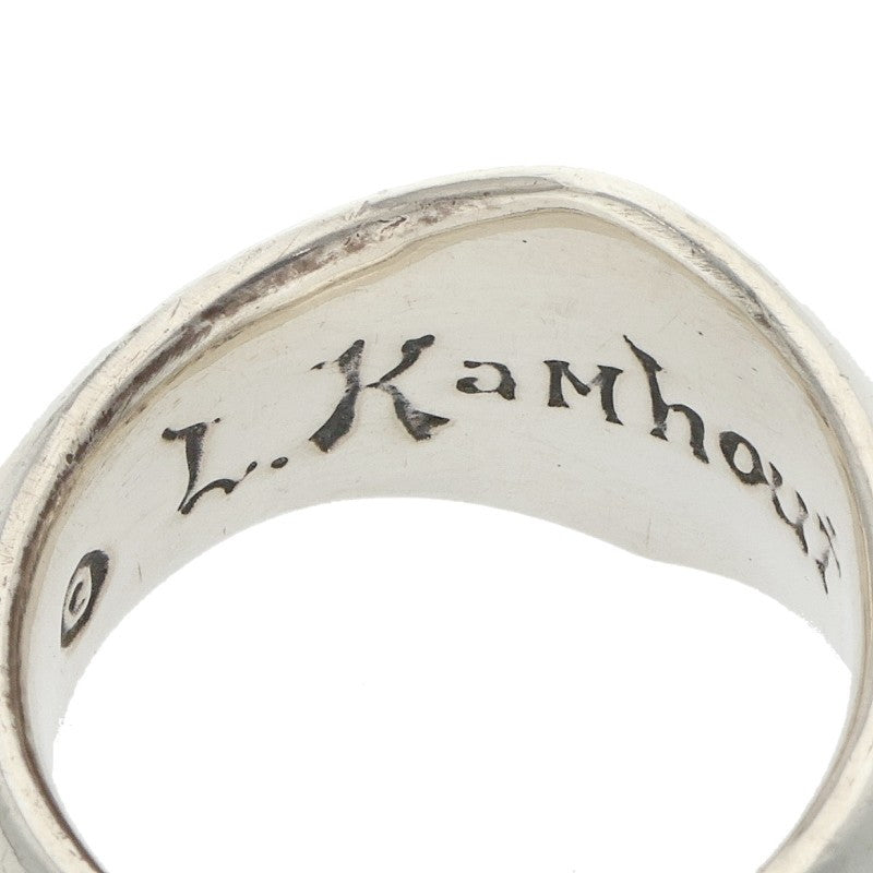 LEONARD KAMHOUT Silk L Silver Ring Size 16.5