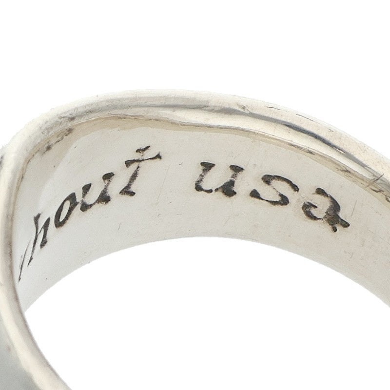 LEONARD KAMHOUT Silk L Silver Ring Size 16.5