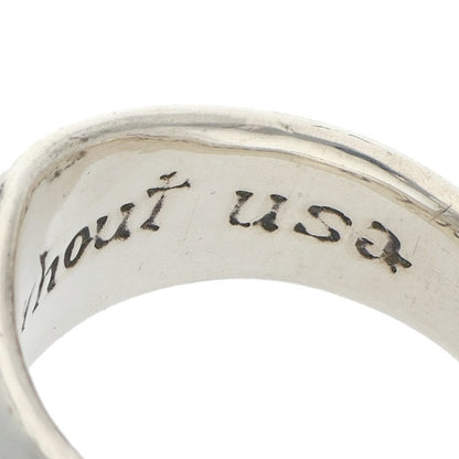 LEONARD KAMHOUT Silk L Silver Ring Size 16.5