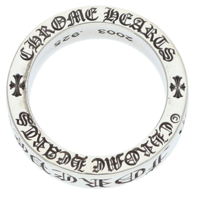 Chrome Hearts 6mm Spacer FOREVER Ring 925 Size ONE SIZE
