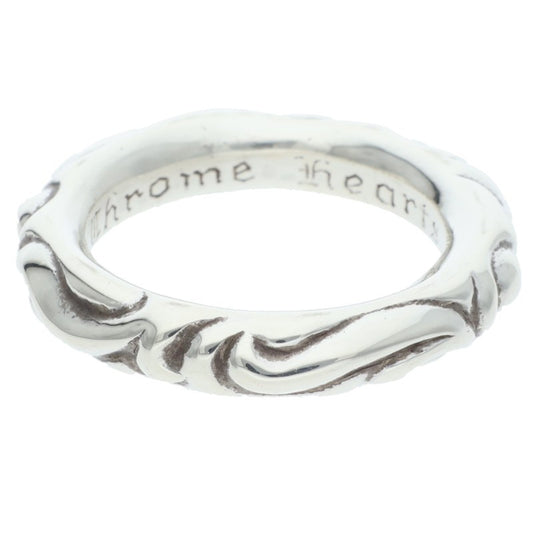 Chrome Hearts SCRL BAND Ring 925 Silver Size ONE SIZE