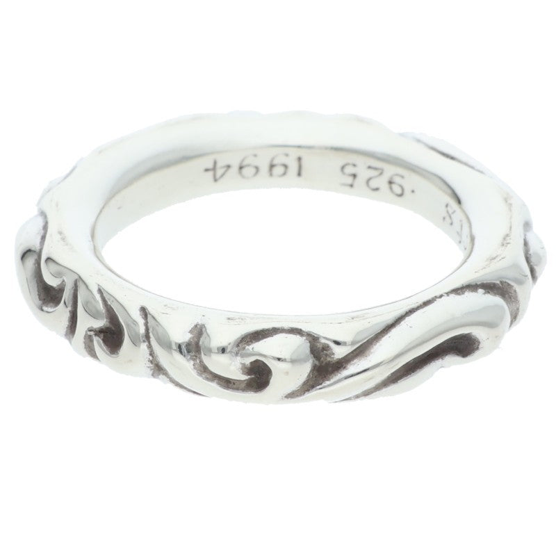Chrome Hearts SCRL BAND Ring 925 Silver Size ONE SIZE