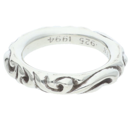 Chrome Hearts SCRL BAND Ring 925 Silver Size ONE SIZE