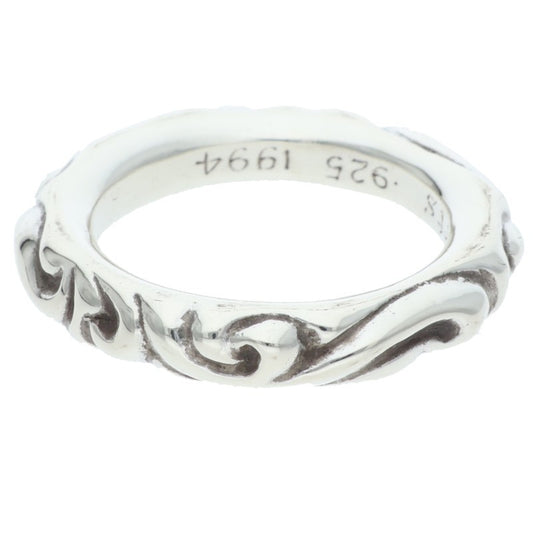 Chrome Hearts SCRL BAND Ring 925 Silver Size ONE SIZE
