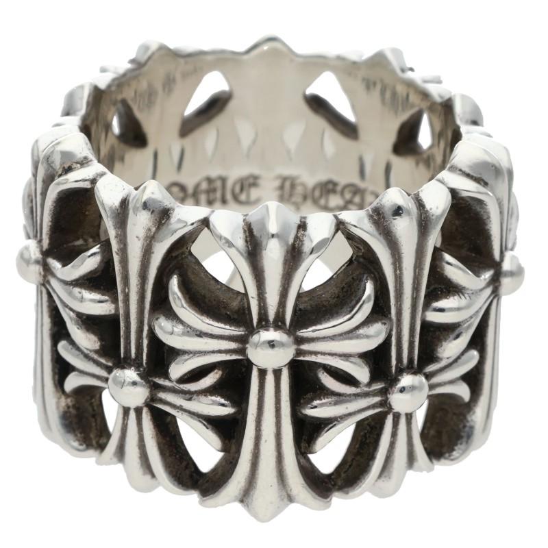 Chrome Hearts CEMETERY Cross Silver Ring Size ONE SIZE