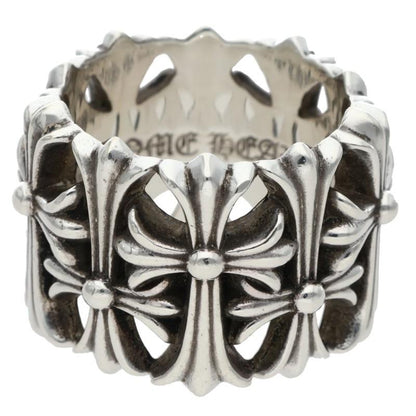 Chrome Hearts CEMETERY Cross Silver Ring Size ONE SIZE
