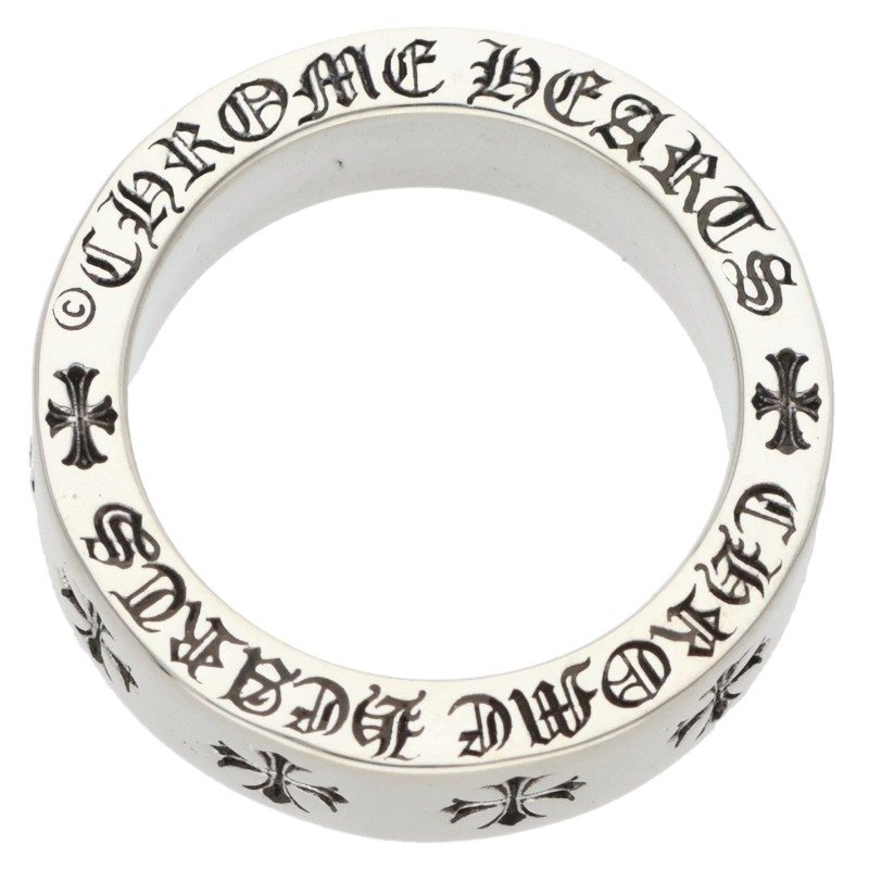 Chrome Hearts 6mm SPACER FOREVER Silver Ring Size ONE SIZE