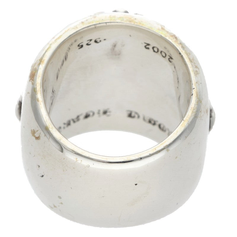 Chrome Hearts CLASSIC OVAL Cross Silver Ring Size ONE SIZE
