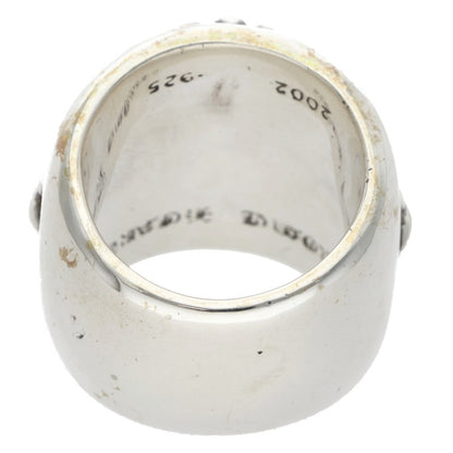 Chrome Hearts CLASSIC OVAL Cross Silver Ring Size ONE SIZE