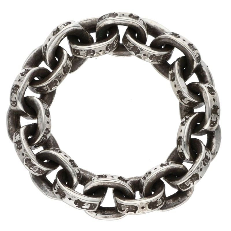 Chrome Hearts PAPER CHAIN Ring Silver Ring Size US 5