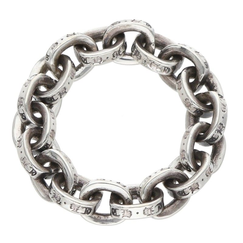 Chrome Hearts PAPER CHAIN RING Silver Ring Size ONE SIZE