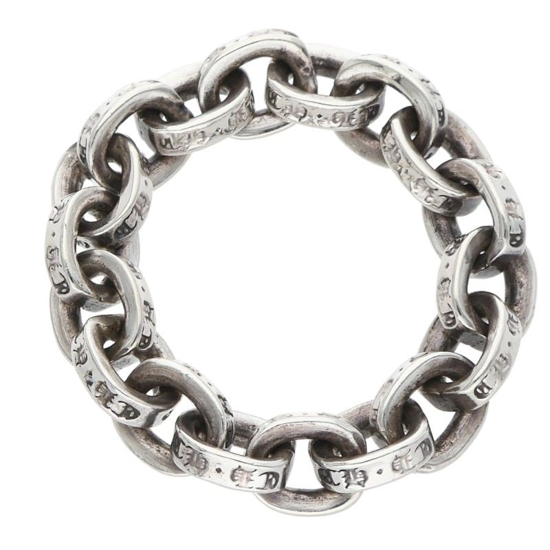 Chrome Hearts PAPER CHAIN RING Silver Ring Size ONE SIZE