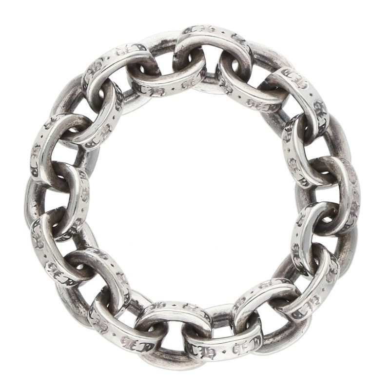 Chrome Hearts PAPER CHAIN RING Silver Ring Size ONE SIZE