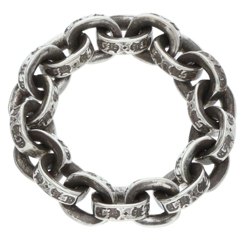 Chrome Hearts PAPER CHAIN RING Silver Size US 4.5