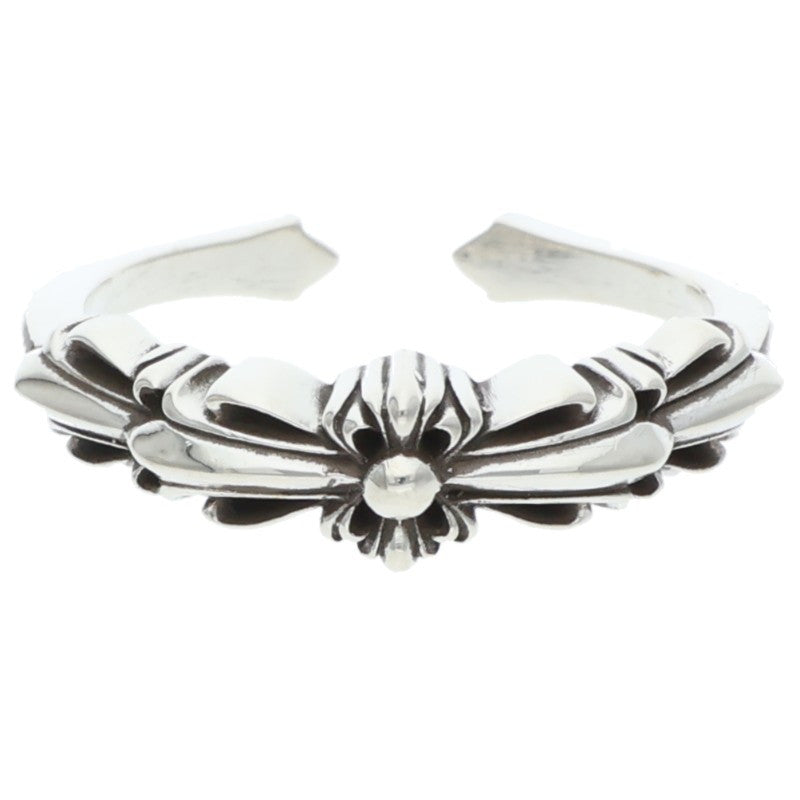 Chrome Hearts BABY CLSC Double Floral Ring Size ONE Silver