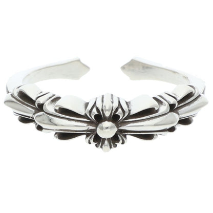 Chrome Hearts BABY CLSC Double Floral Ring Size ONE Silver