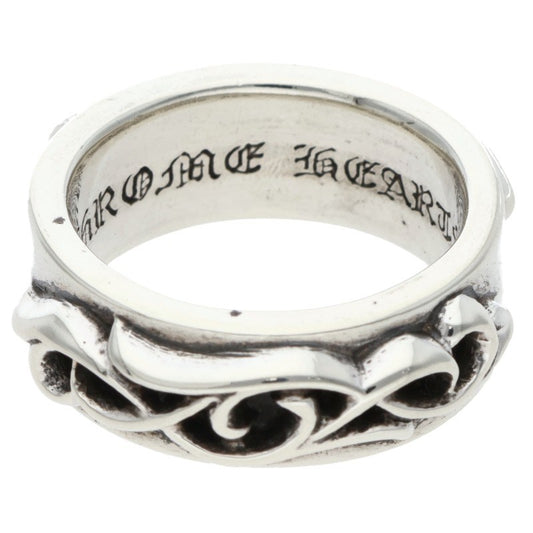 Chrome Hearts DBL NARROW VINE BAND Silver Ring Size ONE SIZE