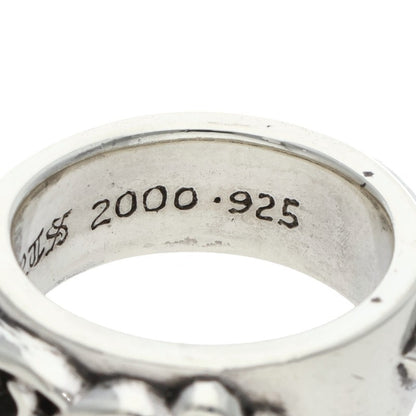 Chrome Hearts DBL NARROW VINE BAND Silver Ring Size ONE SIZE