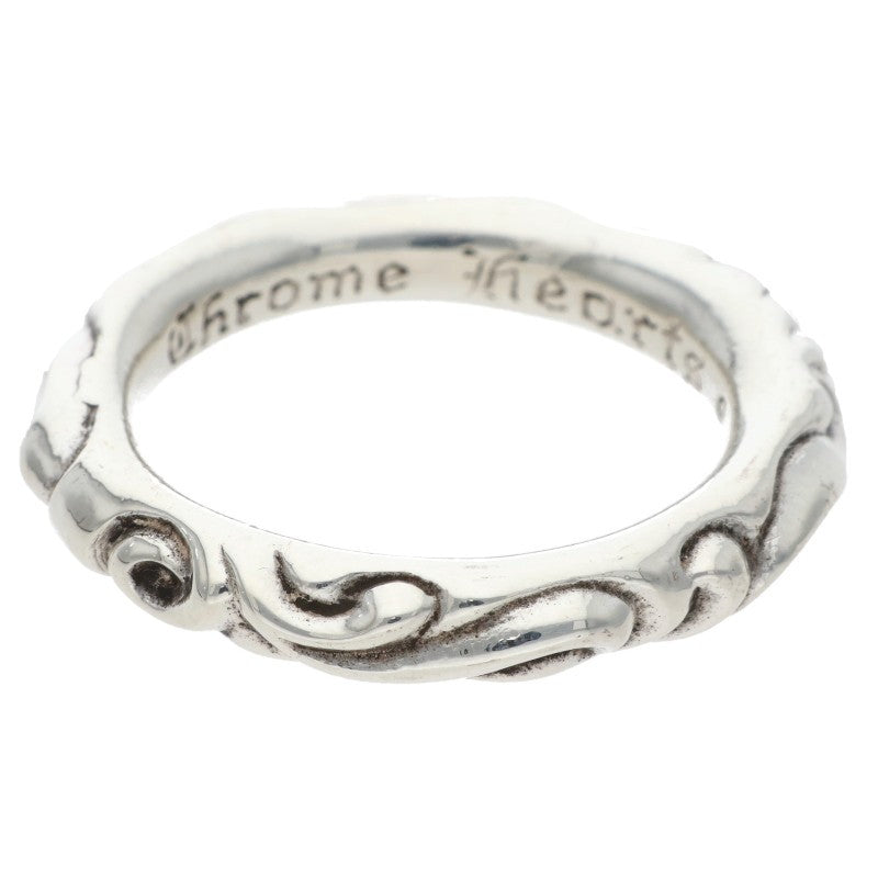 Chrome Hearts SCRL BAND Silver Ring 925 Size ONE SIZE