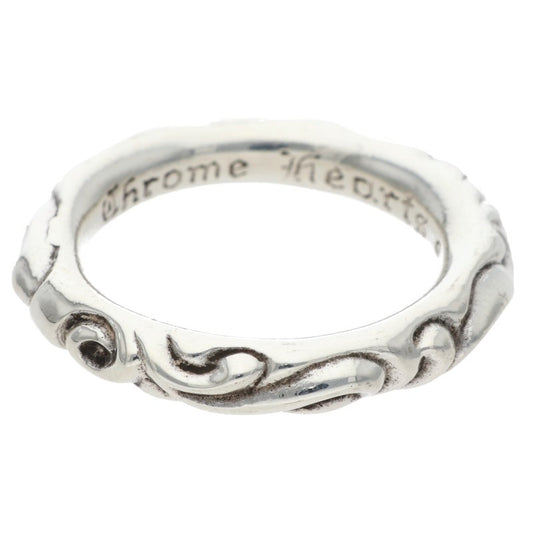Chrome Hearts SCRL BAND Silver Ring 925 Size ONE SIZE