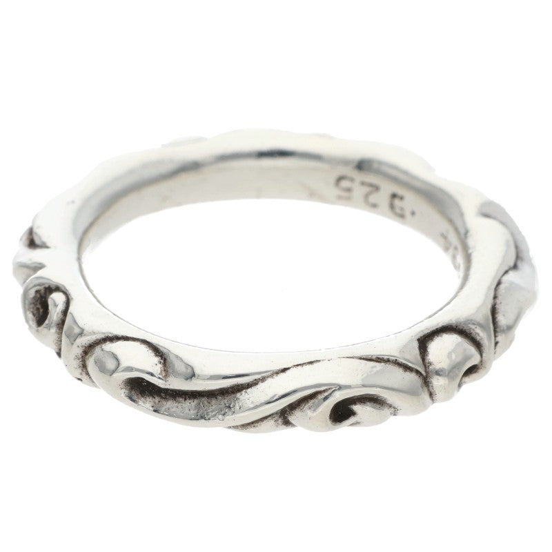 Chrome Hearts SCRL BAND Silver Ring 925 Size ONE SIZE