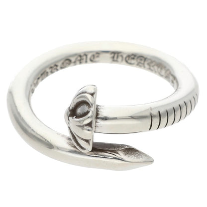 Chrome Hearts NAIL CRSBALL Silver Ring 925 Size US 7