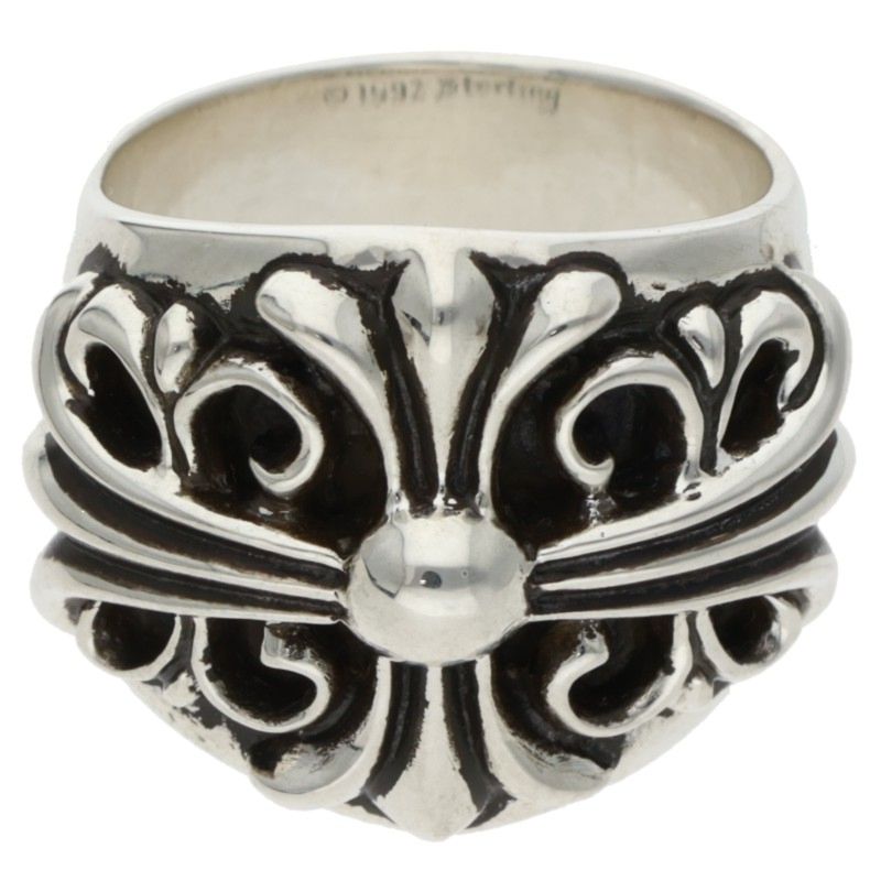 Chrome Hearts Keeper Sterling Silver Ring Size US 8