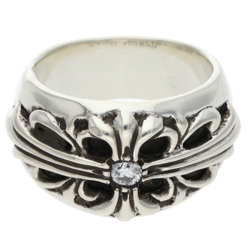 Chrome Hearts Floral Cross 1 Diamond Sterling Size ONE SIZE