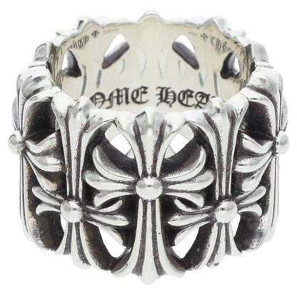 Chrome Hearts Cemetery Cross Silver Ring 925 Size ONE SIZE