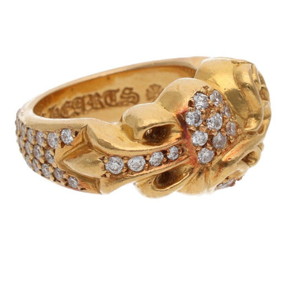 Chrome Hearts 22K Floral Heart Pave Diamond Size ONE SIZE