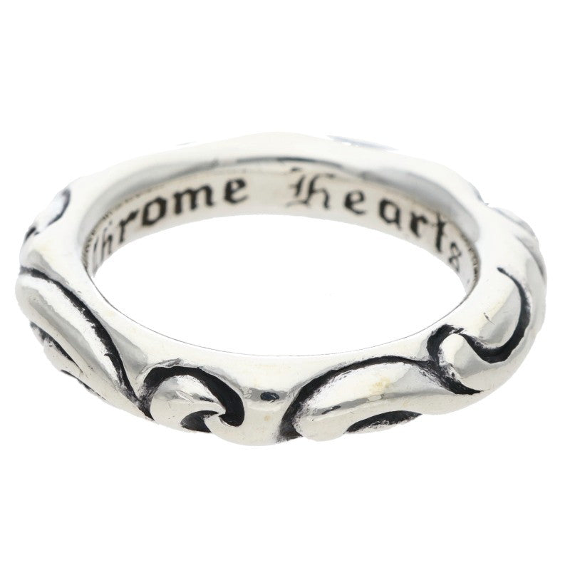 Chrome Hearts SCRL BAND Silver Ring 925 Size ONE SIZE