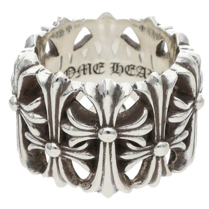 Chrome Hearts Cemetery Cross Silver Ring Size ONE SIZE
