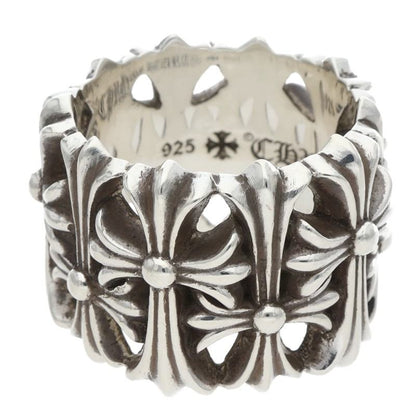 Chrome Hearts Cemetery Cross Silver Ring Size ONE SIZE