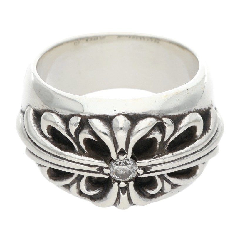 Chrome Hearts Floral Cross 1 Diamond Silver Size ONE SIZE