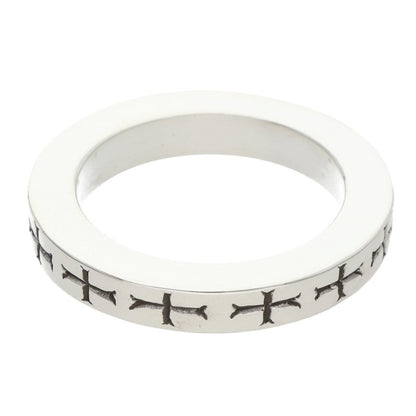 Chrome Hearts 3mm SPACER FUCKYOU Silver Ring Size ONE SIZE
