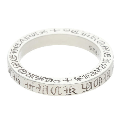 Chrome Hearts 3mm Spacer FUCKYOU Silver Ring Size ONE SIZE