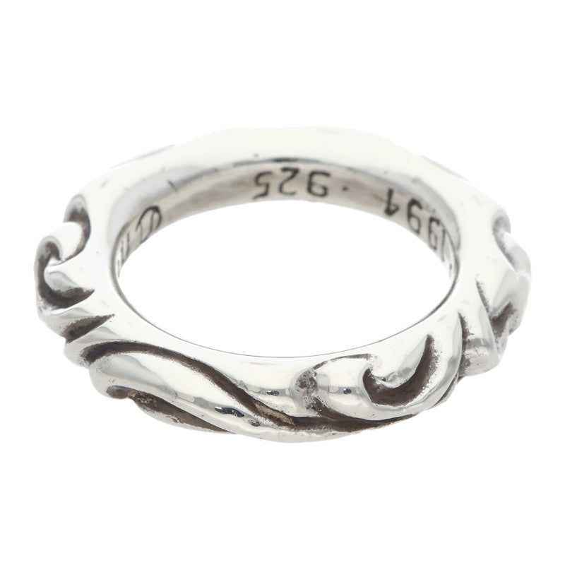 Chrome Hearts SCRL BAND Silver Ring Size US 6
