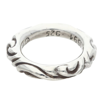 Chrome Hearts SCRL BAND Silver Ring Size US 6